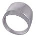 Polished .925 Sterling Silver Chunky Square Men's Ring