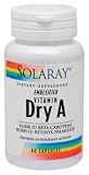 Solaray - Vitamin A Dry, 25000 IU, 60 capsules