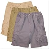 Boys Canvas Cargo Pull On Shorts