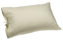 DKNY Picked Contrast Stitch Standard Sham, Celedon/Melon