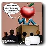 Londons Times Funny Science Cartoons - Fruit-Human Genome Experiment Gone Bad - Mouse Pads