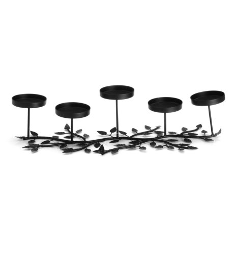 Metal Leaf Collection Multi-Pillar Candle Holder