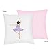 Sweet Jojo Designs Ballet Dancer Ballerina Decorative Accent Throw Pillow