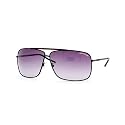 DIESEL CHAKRA/S SOCN3 SHINY BLACK METAL GRAY GRADIENT LENS SUNGLASSES SHADES