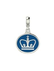 Columbia University Lions Collegiate Drop Charm Fits Most European Style Bracelets Including, Chamilia, Zable, Troll and More. High Quality Drop in Stock for Fast Shipping.
