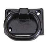 Shutter Ring Pull Black Powder 1 3/8' x 2'