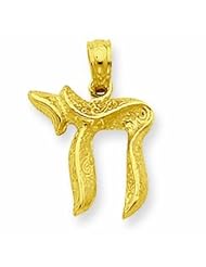 14K Gold Chai Pendant