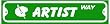 ARTIST WAY street sign car sport