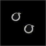 Sterling Silver Square Hoop Earrings