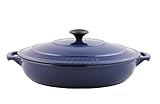 IMAGE OF Paderno World Cuisine 11.5 Inch Blue Rondeau Pan with Lid