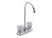 Delta 2170 Classic Double-Handle Bar High Rise Centerset Faucet, Chrome