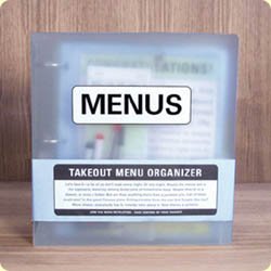 <b>Take Out Menu Organizer - (Clear)</b>