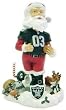 Oakland Raiders Santa Claus Forever Collectibles Bobble Head