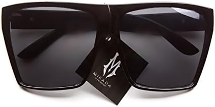 Womens Oversize Fashion Flat Top Square Sunglasses