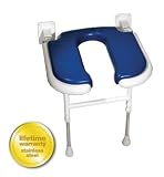 AKW Medicare 04100P 4000 Series Shower Seat U shaped Padded ? Blue 18.125 Inch W AKW Medicare 04100P 4000 Series Shower Seat U shaped Padded ? Blue 18.125 Inch W