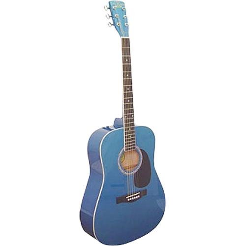 MusicalInstruments: Washburn GL120 Blue Full Size Dreadnought Acoustic Guitar