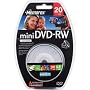 Memorex Mini DVD-RW - 20 x DVD-RW (8cm) - 1.4 GB ( 30min ) 1x - 2x - spindle - storage media