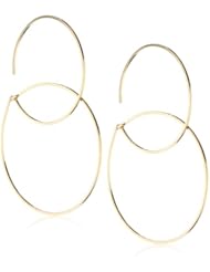 By Boe "Overlapping Hoop Earrings " 14k Gold Filled