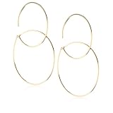 By Boe Overlapping Hoop Earrings 14k Gold Fill