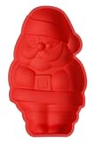 from Premier Housewares Premier Housewares 5 x 17 x 24 cm Santa Claus Cake Mould, Non Stick Silicone, Red Model 0805136