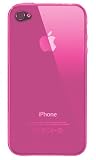 Pink Clear Pure Crystal Soft Gel TPU Skin Case Cover for the Apple iPhone 4 4G 16GB 32GB