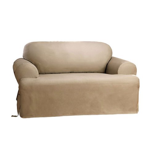 Cotton Duck T-Cushion Slipcover Collection - Linen
