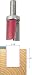 Freud 50-122 1-1/8-Inch Diameter Top Bearing Flush Trim Router Bit with 1/2-Inch Shank
