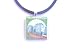 Postage Stamp Pendant Necklace Vintage Stamp from Italy Postage Stamp Pendant Necklace Vintage Stamp from Italy