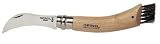 Opinel 254144 Pilzmesser, Sandvik-Stahl, Buchenholz, Wildschweinborsten