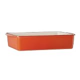 Mario Batali 13-by-9-Inch Lasagna Deep Dish Pan, Persimmon