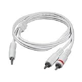 C2G 3.5MM (M) to 2x RCA (M) 6FT IPOD WHT