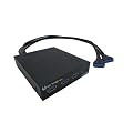 BitFenix USB 3.0 Front Panel, 4800 Mbit/s, 0.6 m, USB 3.0, 101.5 x 119 x 25 mm, 2 x 20-pin USB 3.0, 88.9 mm (3.5 ")