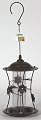 Hayes 12113 Kingsley Bird Feeder, Restoration Bronze, Clear Plastic and Blue Beads