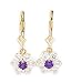 14k Yellow Gold February Birthstone Amethyst CZ title=