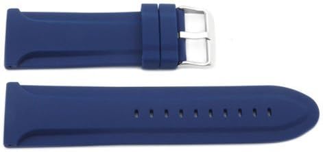 Genuine Silicone Blue Heavy Duty 26mm Watch Strap