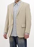 Oscar De La Renta Tan Washed Silk Sport Coat