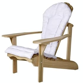 Adirondack Chair Cushion - (white) - Furniture For Your Patio and Garden! by
