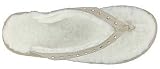 LAMO AUSTRALIA Sheepskin Womens Genuine Sheepskin Lined Womens Sandals Thongs Flip Flops Suede/Sheepskin Lining