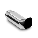 Magnaflow Polished Stainless Steel Exhaust Tip Single Wall Tip DTM Square- 2.25 inlet x 3 tip- 8.5 length