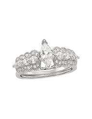 CleverEves 14K White Gold 1 2Ctw Bridal Enhancer