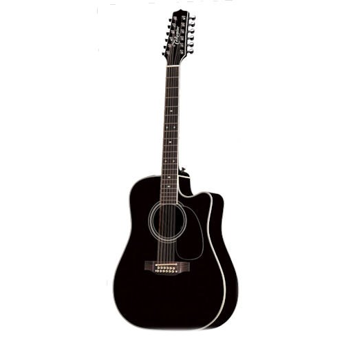 Takamine EF381SC Legacy Series 12-String Acoustic Electric Guitar - Black On Sale