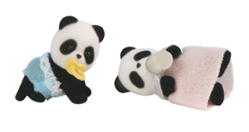 Childrens Toyshop  Toys : Sylvanian Families - Panda Twin Babies