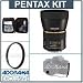 Pentax SMCP-DA* 55mm f/1.4 SDM Auto Focus Lens for use with Pentax Digital SLR Cameras. with Pro Optic 58mm MC UV Filter, Lens Cap Leash, Professional Lens Cleaning Kit