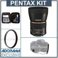 Pentax SMCP-DA* 55mm f/1.4 SDM Auto Focus Lens for use with Pentax Digital SLR Cameras. with Pro Optic 58mm MC UV Filter, Lens Cap Leash, Professional Lens Cleaning Kit
