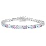 Amethyst and Blue Topaz Bracelet