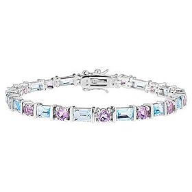 Amethyst and Blue Topaz Bracelet by Reeds