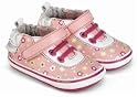 Robeez Mini Shoez Daisy Dots H & L Laces - Pink Shoes ( US size: 5 / 12-18 months / EU Size 21/ UK/AUS 4.5) * 09 Newest Collection -- NEW IMPROVED FIT!! *