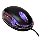 DIGIFLEX Small Black USB Wired Optical Light Scroll Wheel Mice Mouse for PC Laptop Computerby Digiflex