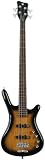 Warwick Corvette Bass Guitar Basic 4-String, Almond Sunburst High Polish
