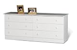 Prepac 6 Drawer Dresser - White